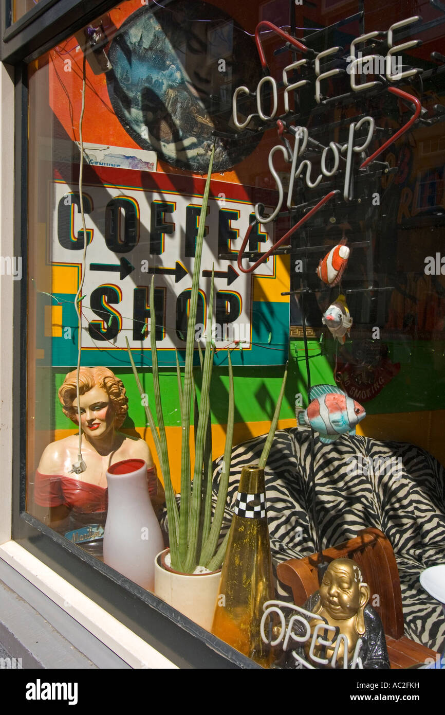Amsterdam Coffee Shop Stock Photo