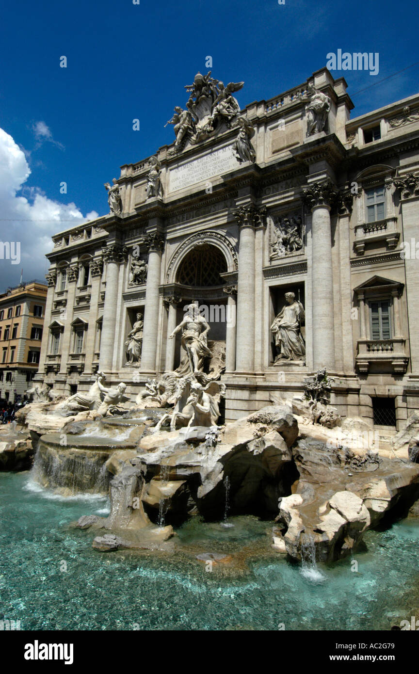 Trevi Fountain Rome Italy Stock Photo