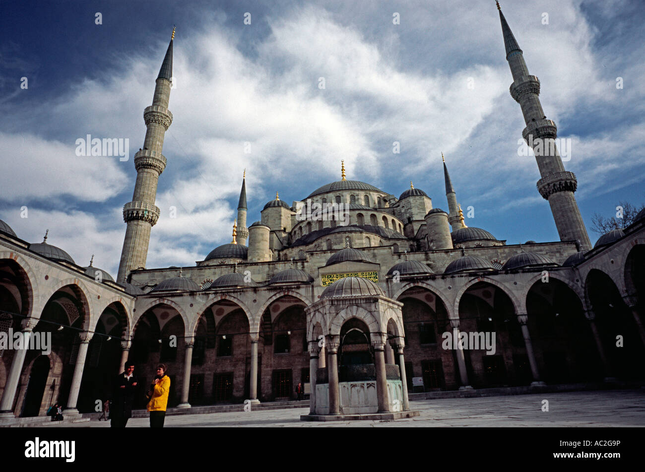 March 13, 2006 - Sultan Ahmed Mosque (Sultanahmet Camii) better known as the Blue  Mosque in Istanbul. Stock Photo