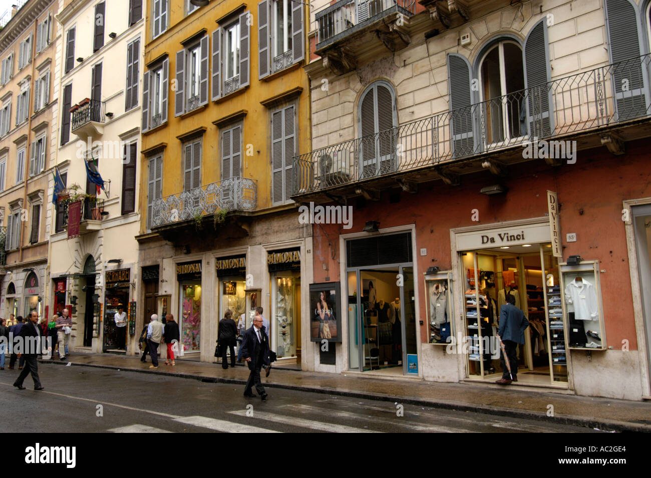 Via del Corso, Rome, Italy Stock Photo - Alamy