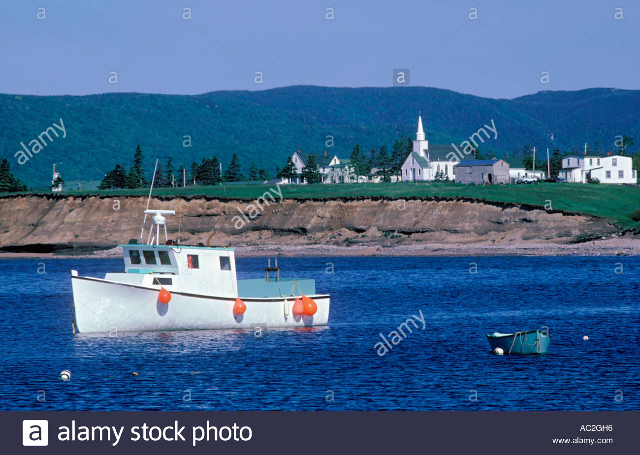Fishing village of Ingonish on Cape Breton Island in Nova Scotia Stock Photo 7439893 Alamy