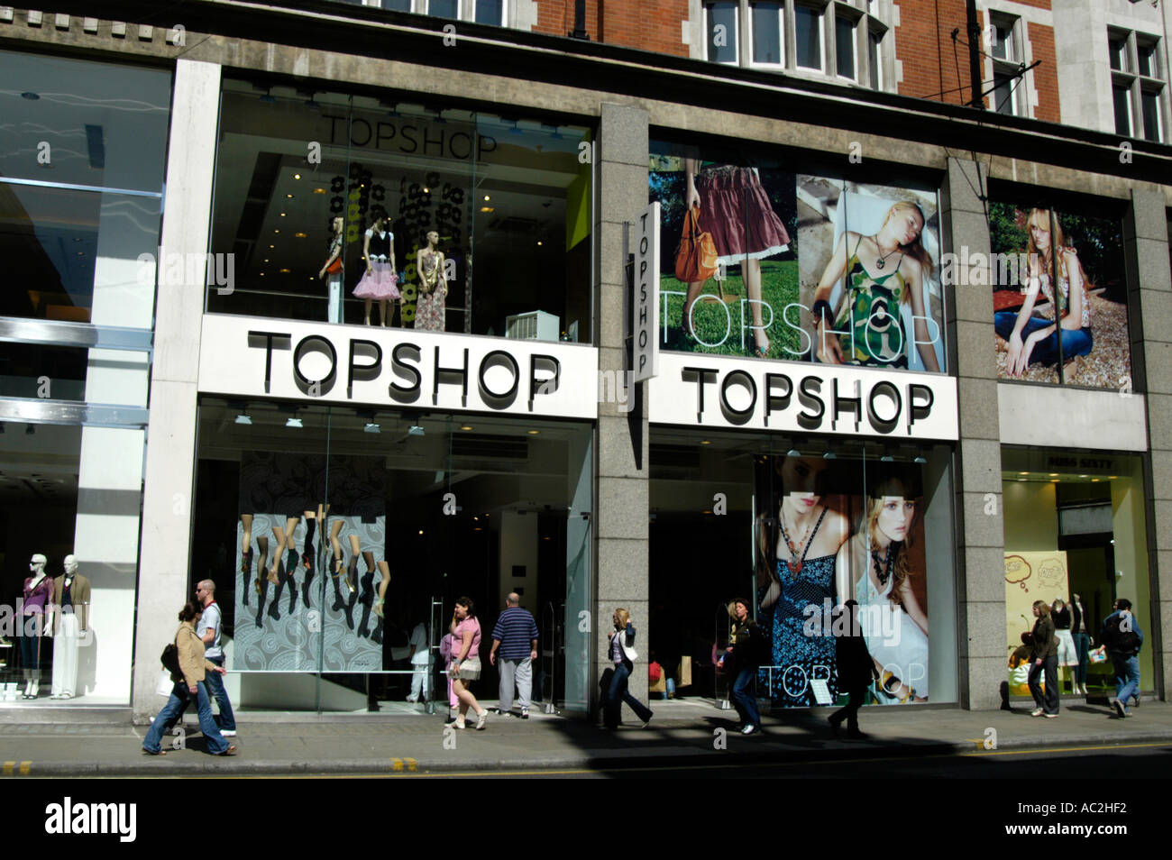 Topshop Kensington High Street London England UK Stock Photo