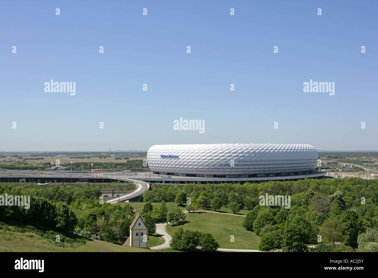 Soccer stadium Allianz Arena Munich Germany Stock Photo