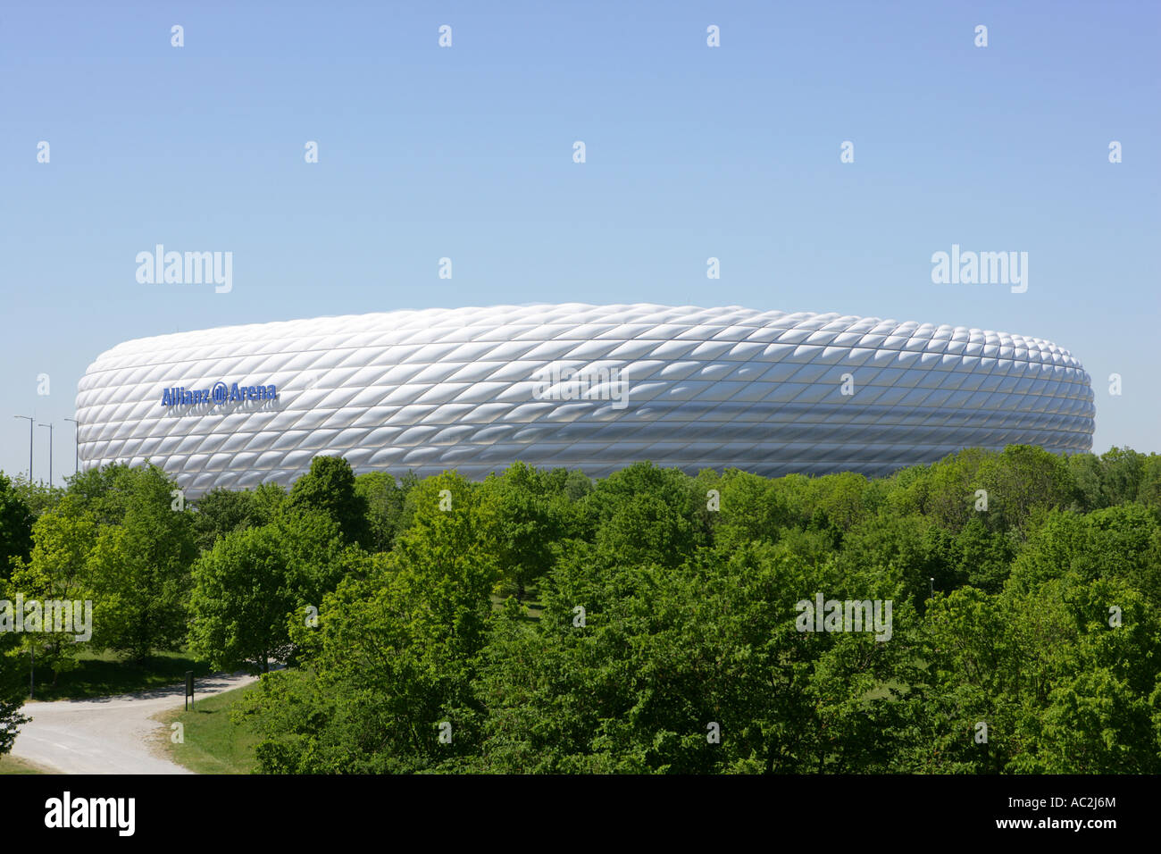 Soccer stadium Allianz Arena Munich Germany Stock Photo