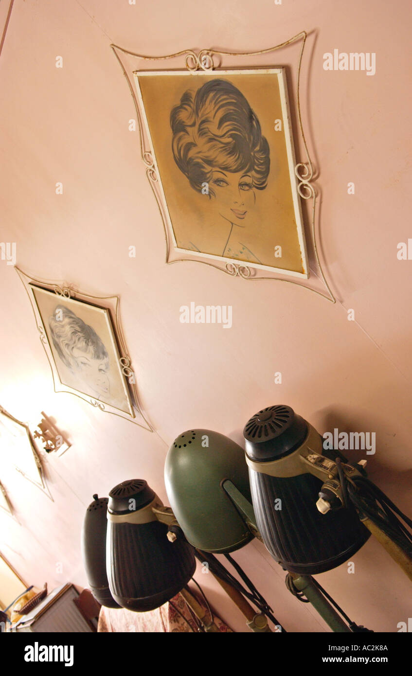 A ladies and gents hairdressers at Aberdare in the South Wales Valleys