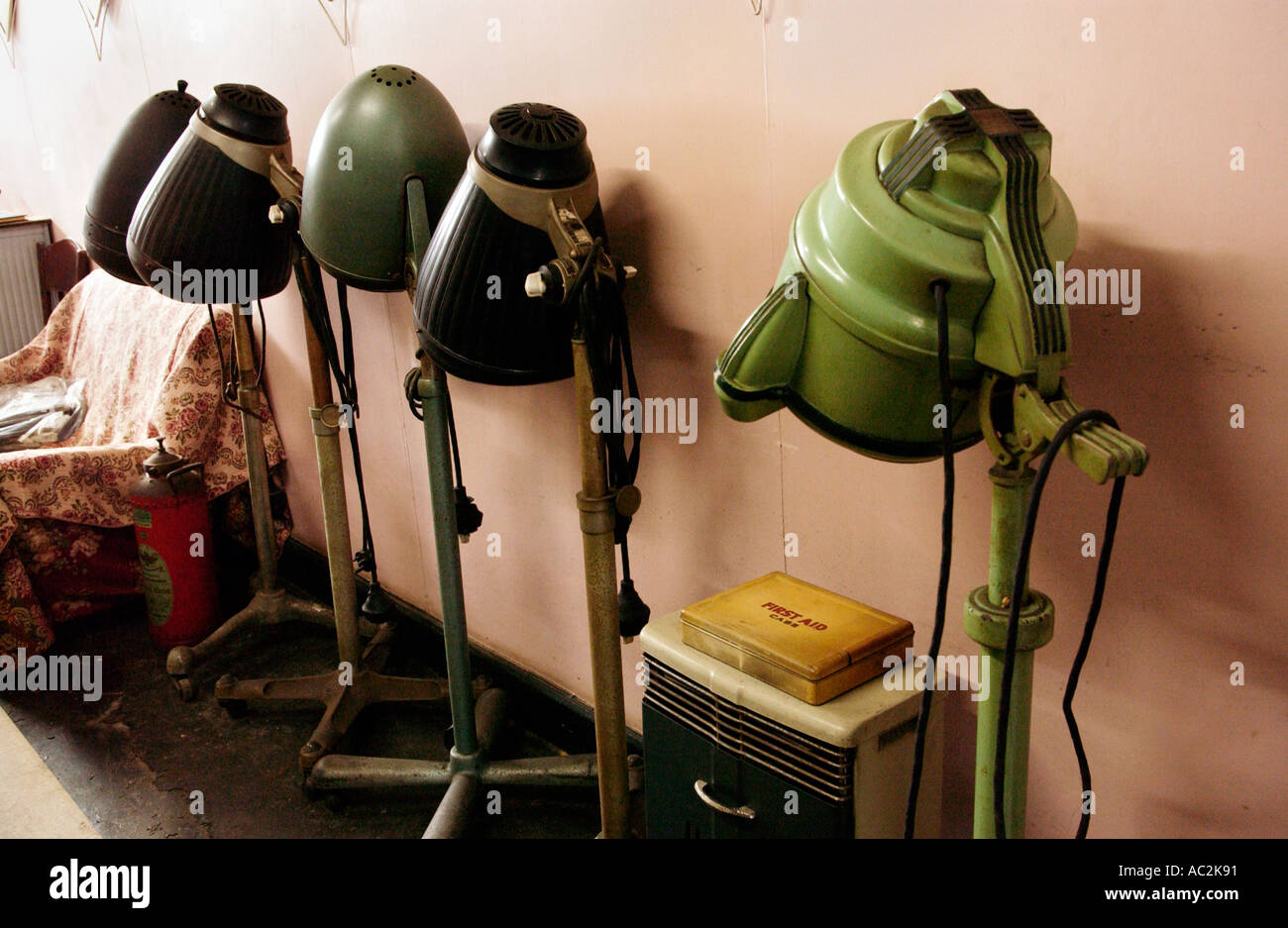 A ladies and gents hairdressers at Aberdare in the South Wales Valleys