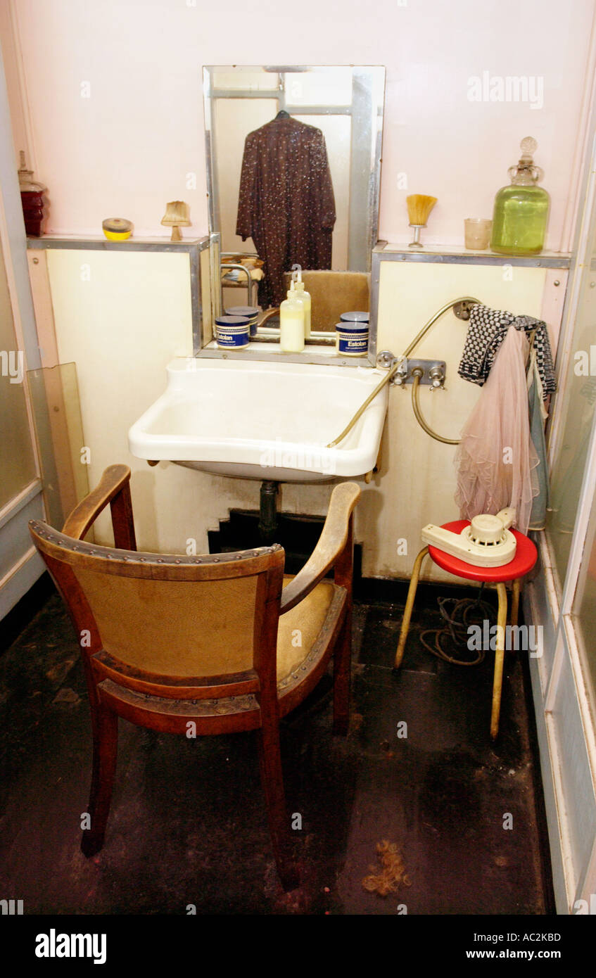 A ladies and gents hairdressers at Aberdare in the South Wales Valleys