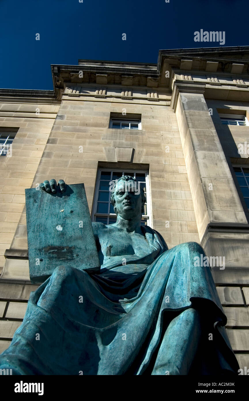 David Hume Statue Royal Mile Edinburgh Scotland Stock Photo