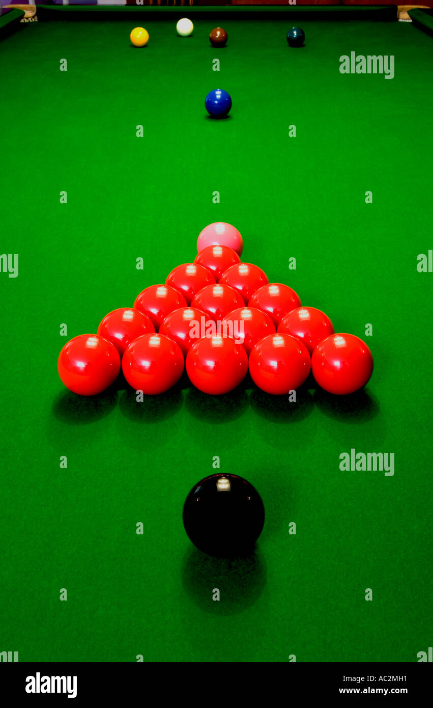 Snooker table balls set up hires stock photography and images Alamy
