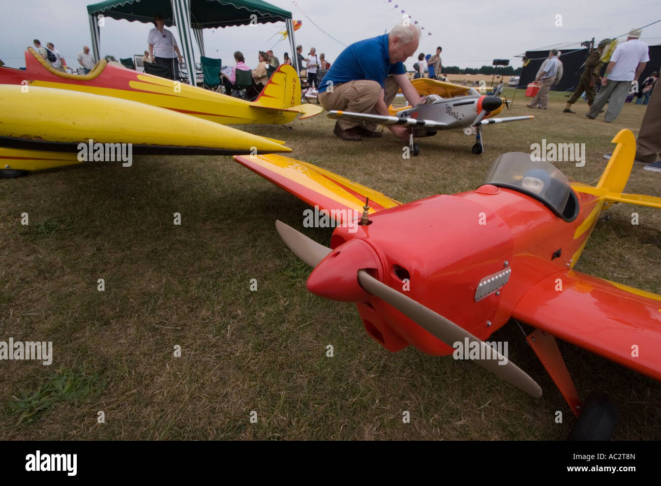 Radio controlled model aircraft at an Airshow at East Fortune, East