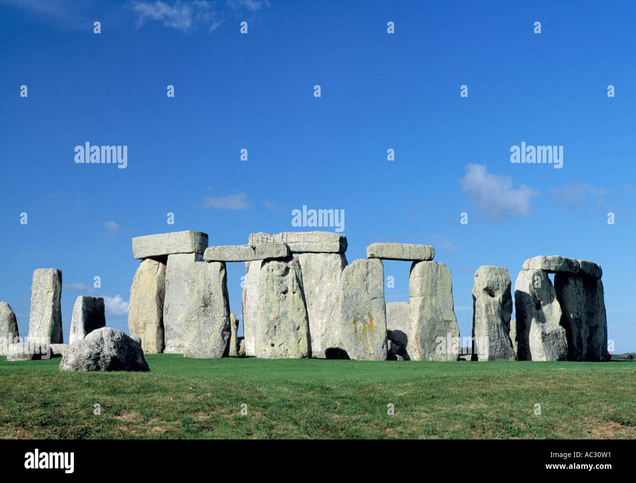 ancient archaeological site at britains stonehenge Stock Photo