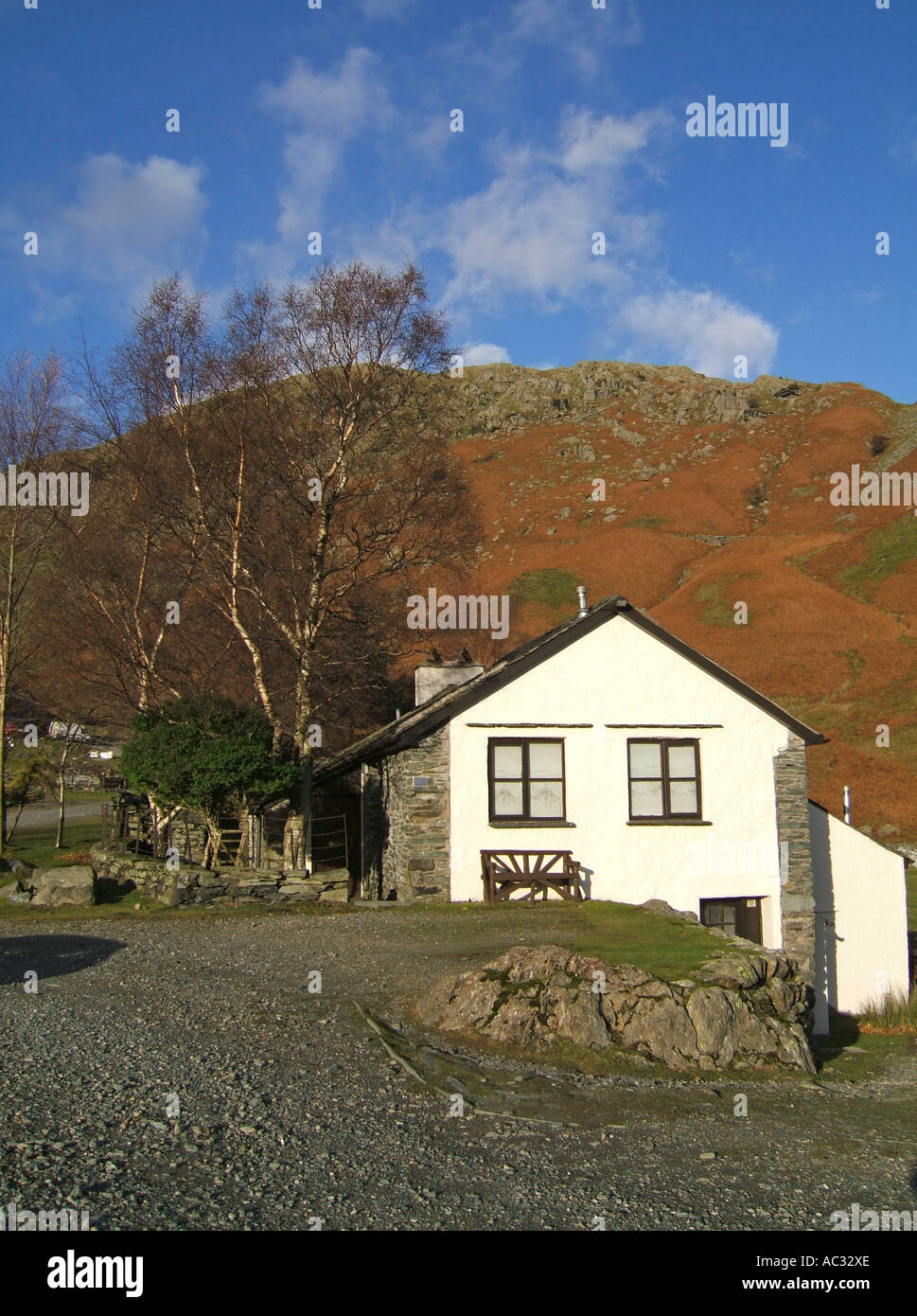 White Cottage In Copper Mines Valley Coniston Cumbria England