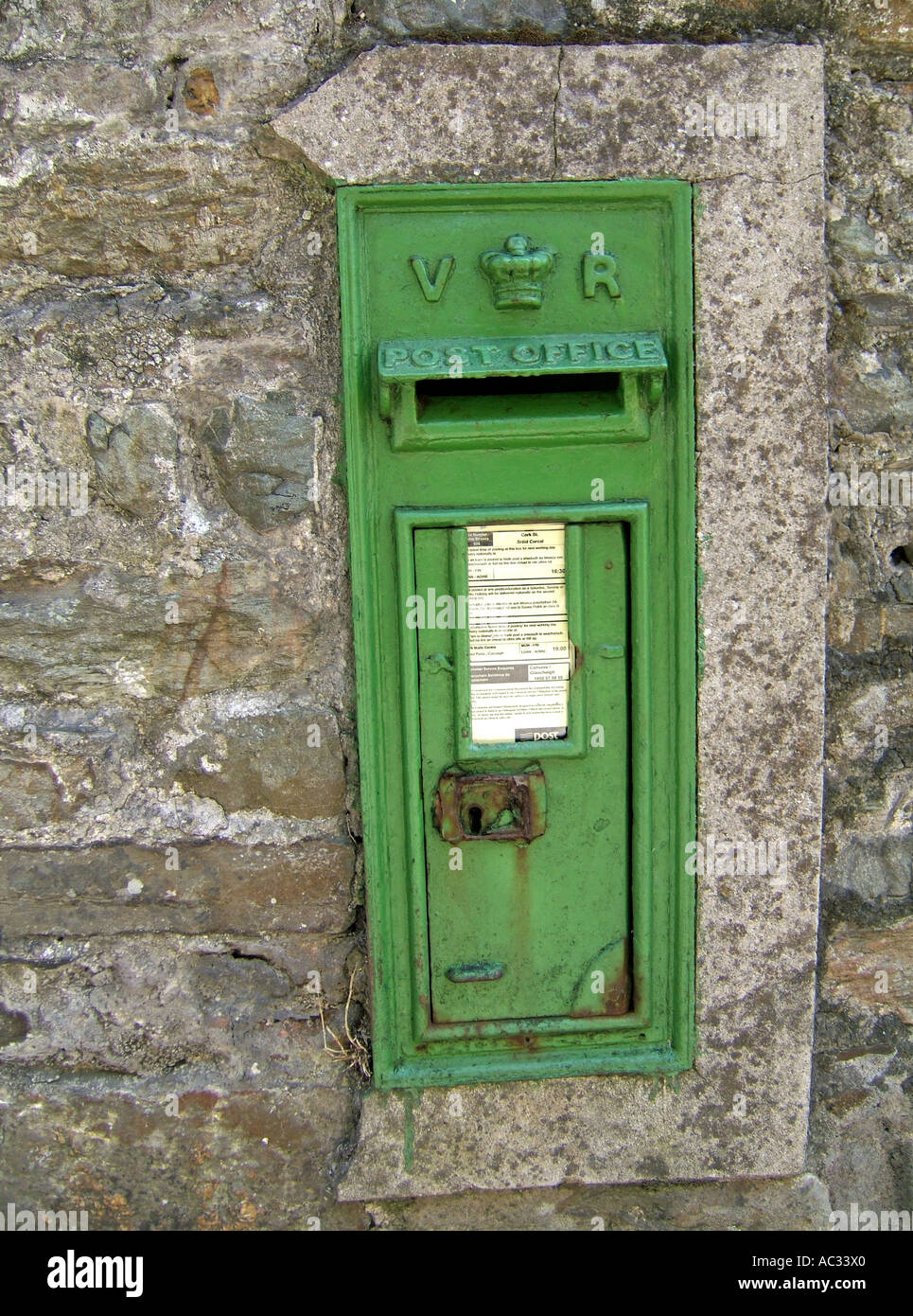 Irish post box, County Cork, Eire Stock Photo Alamy