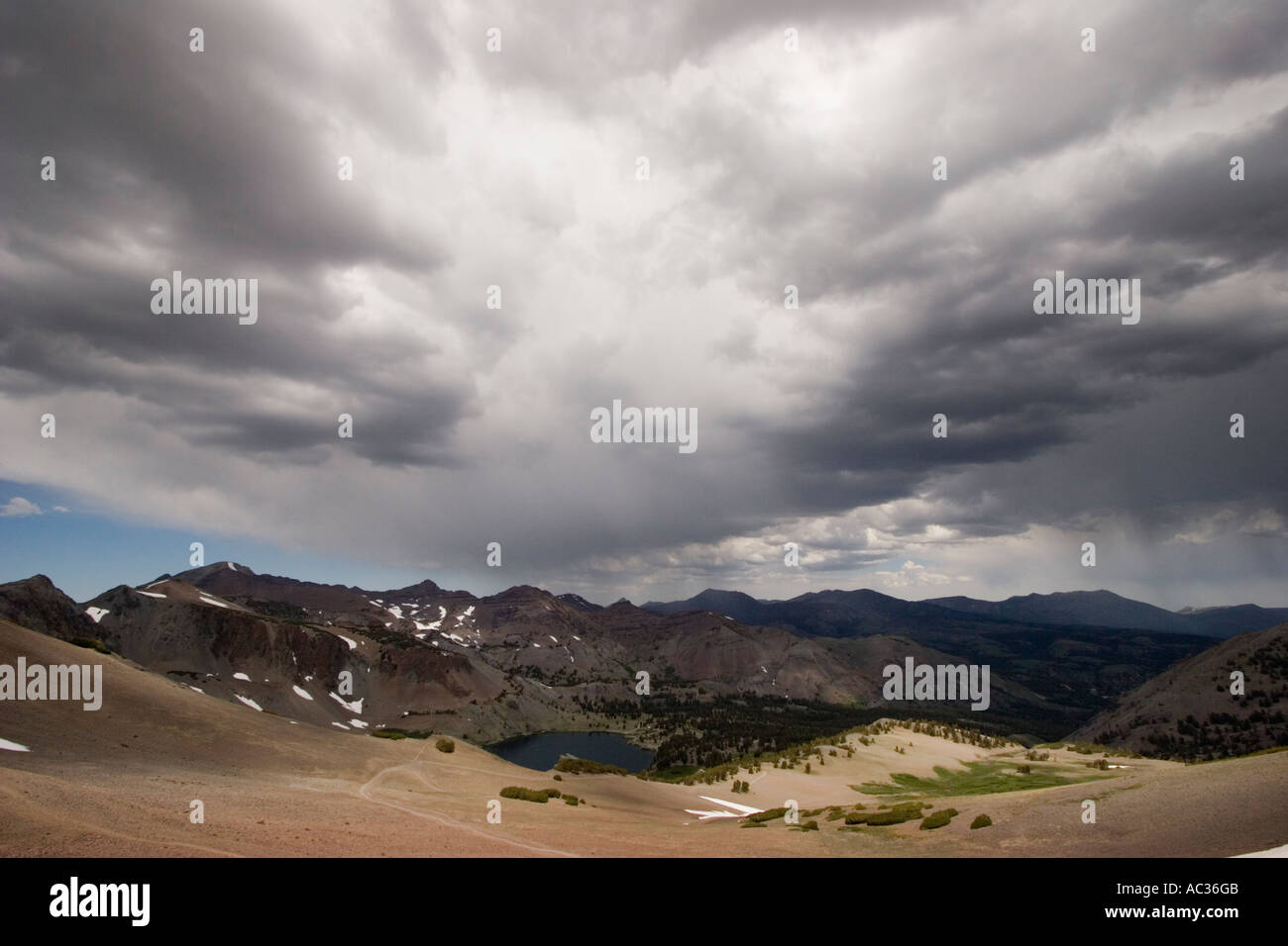Clouds over Leavitt Lake basin, Toiyabe National Forest, California