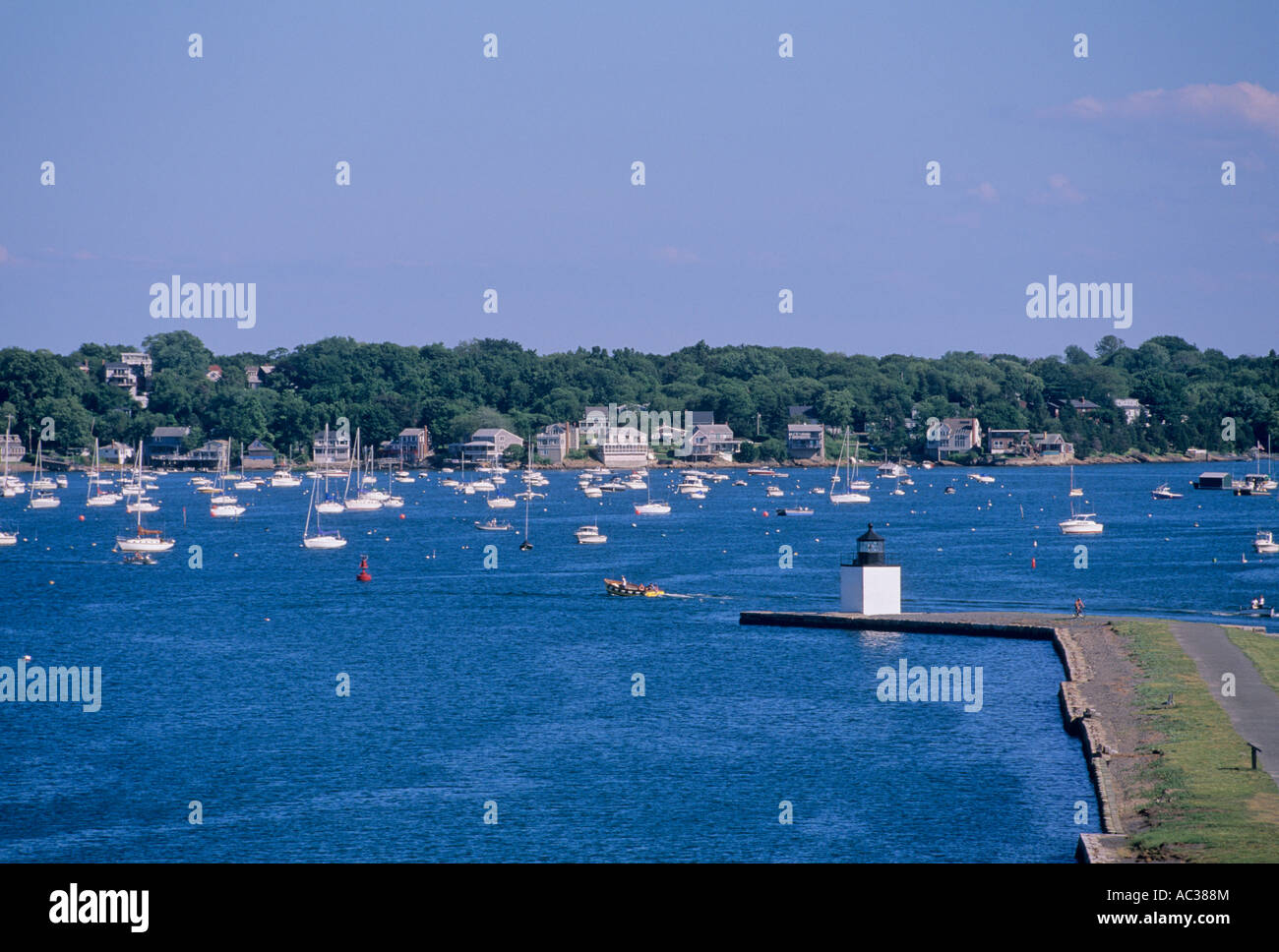 Lighthouse on Derby Wharf. Salem Massachusetts Stock Photo Alamy