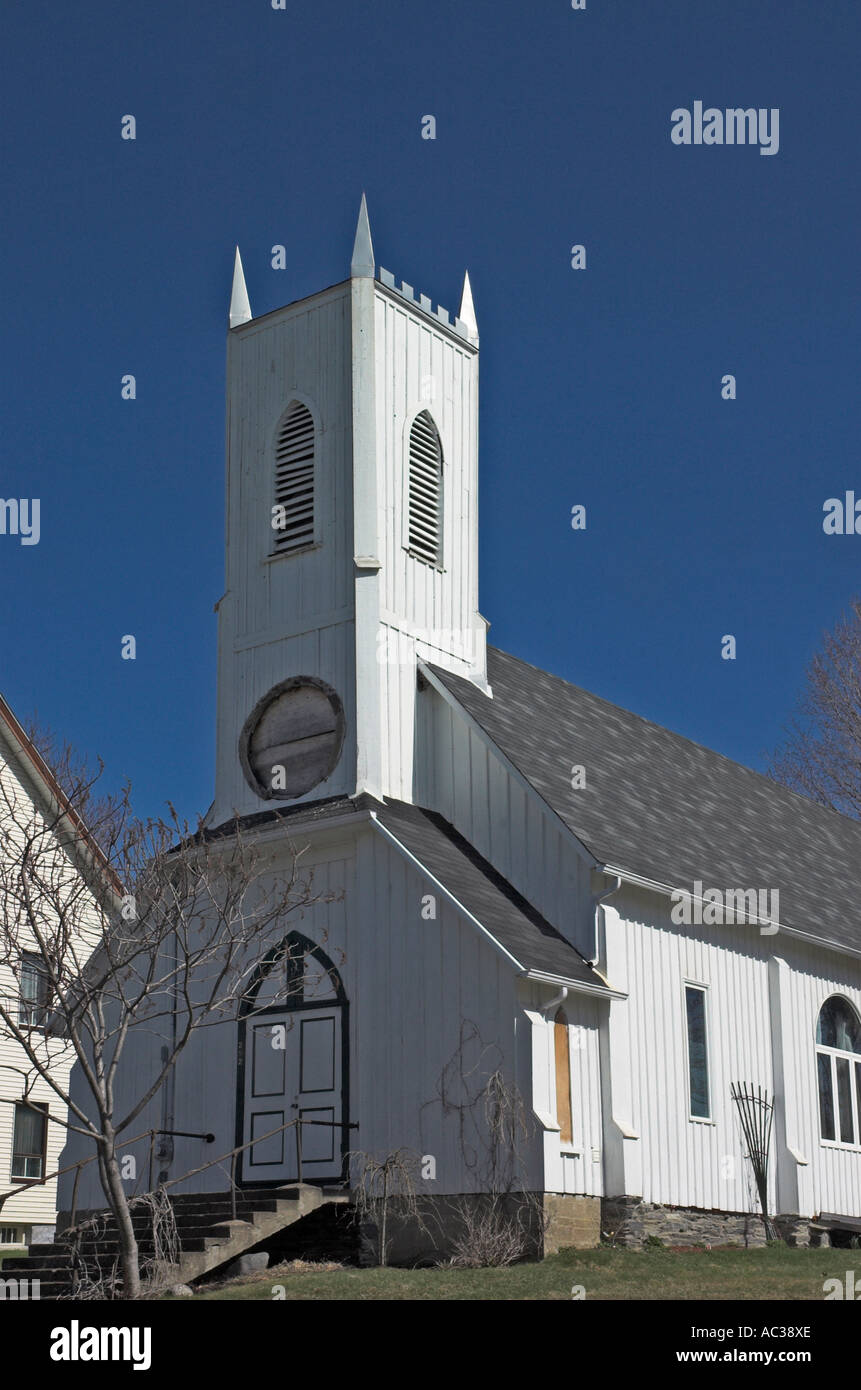 A church converted into a house in the village of East Angus in the