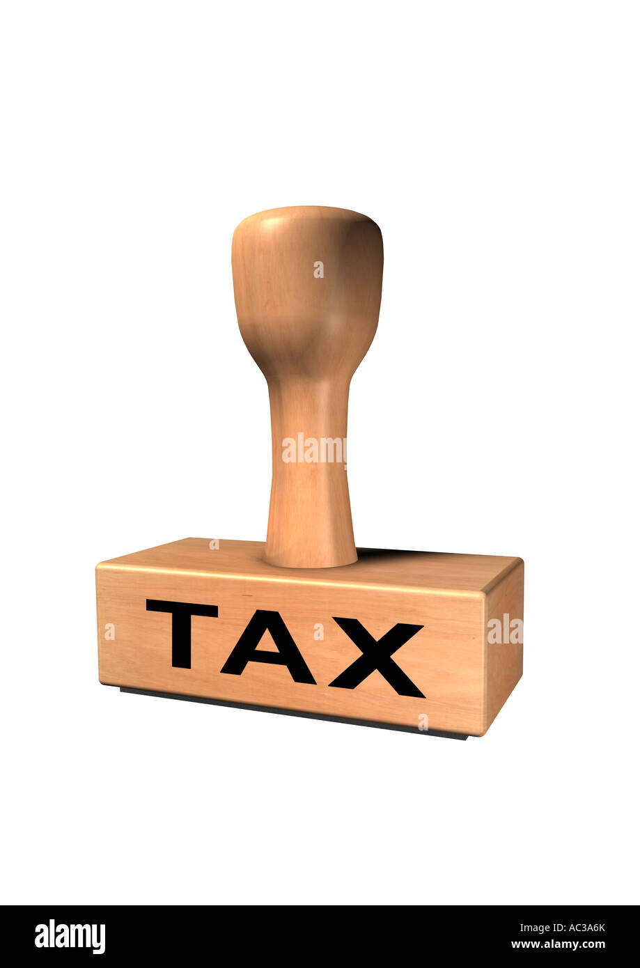 tax stamp Stempel tax Steuer Stock Photo