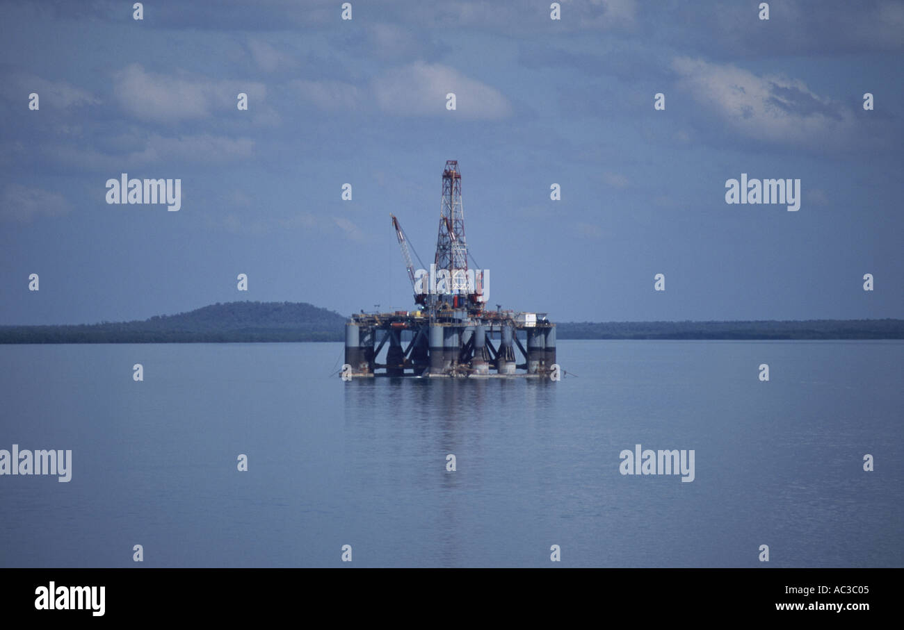 Oil rig Darwin Northern Territories Australia Stock Photo