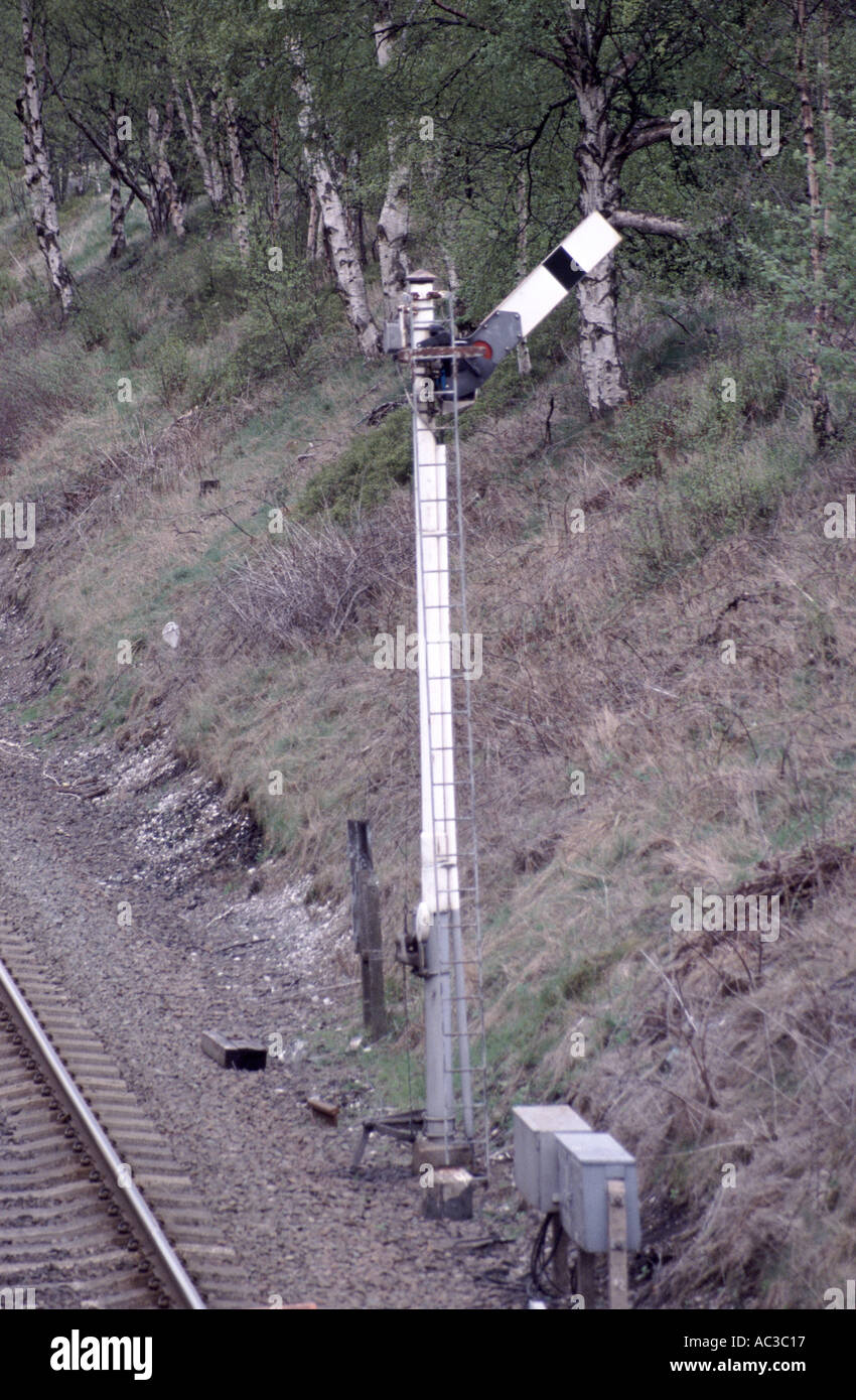Railway Signal Stock Photo