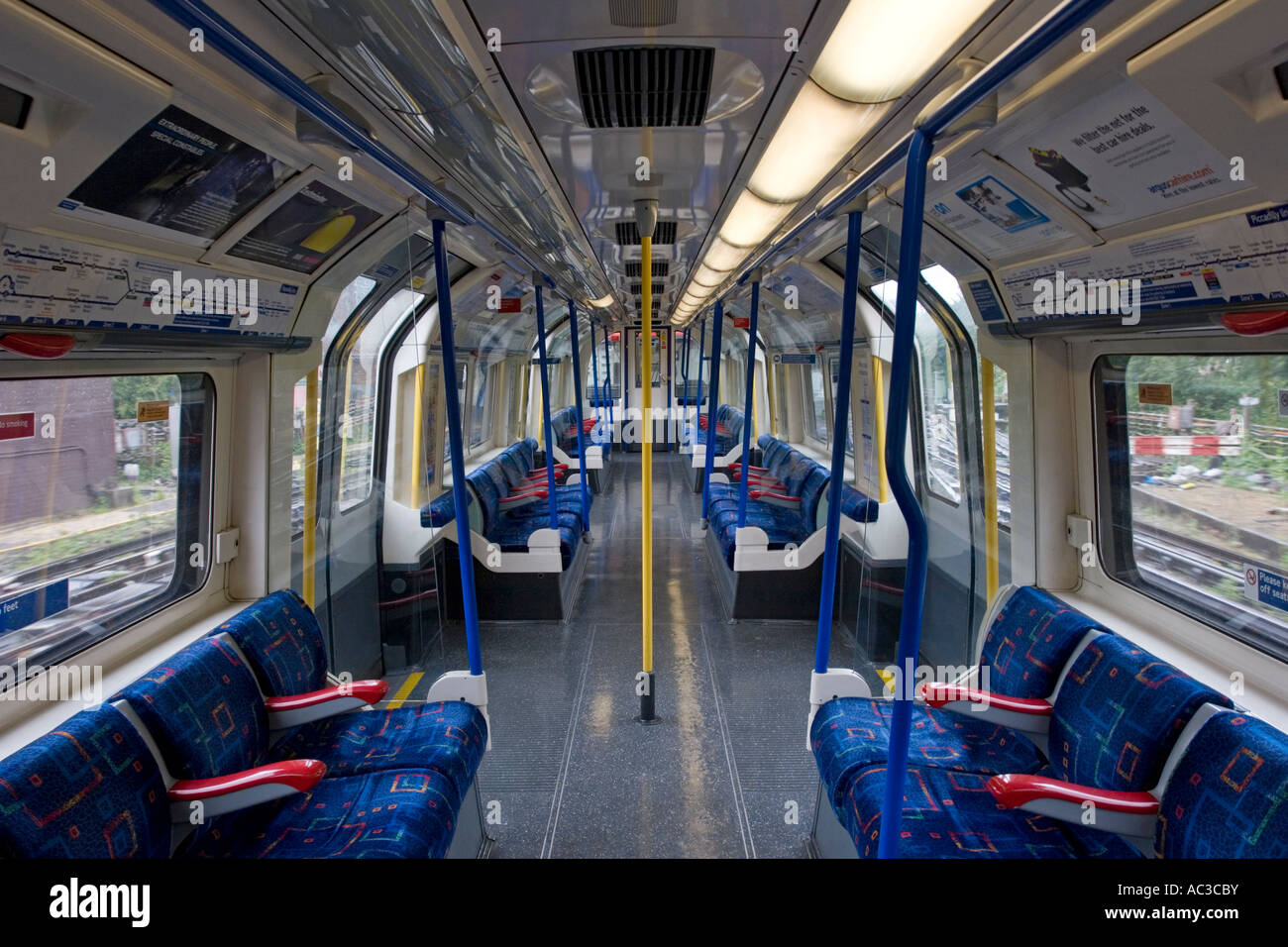 Piccadilly Line Train - London Underground Stock Photo