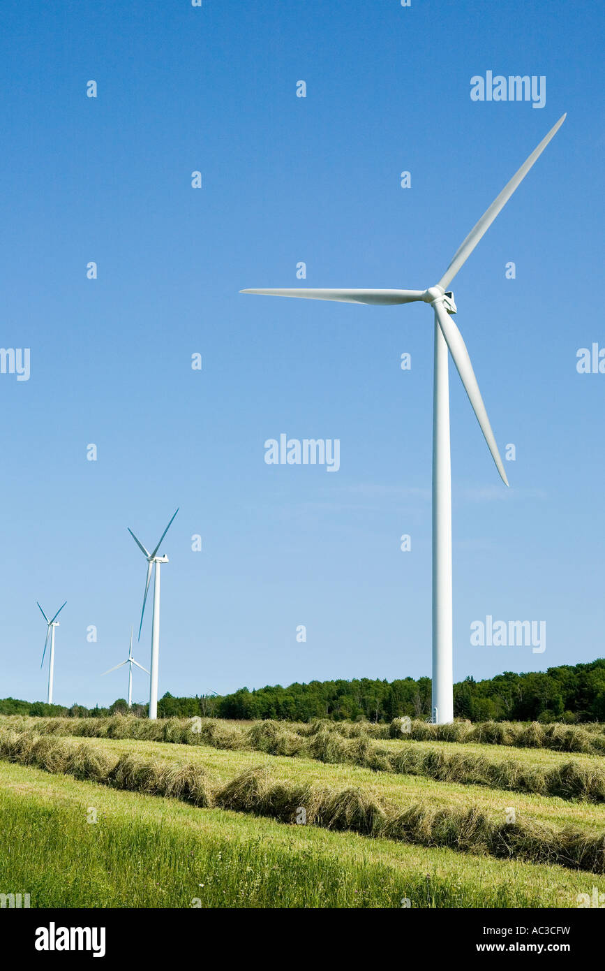 Maple Ridge Wind farm wind turbines on Tug Hill Plateau Lewis County