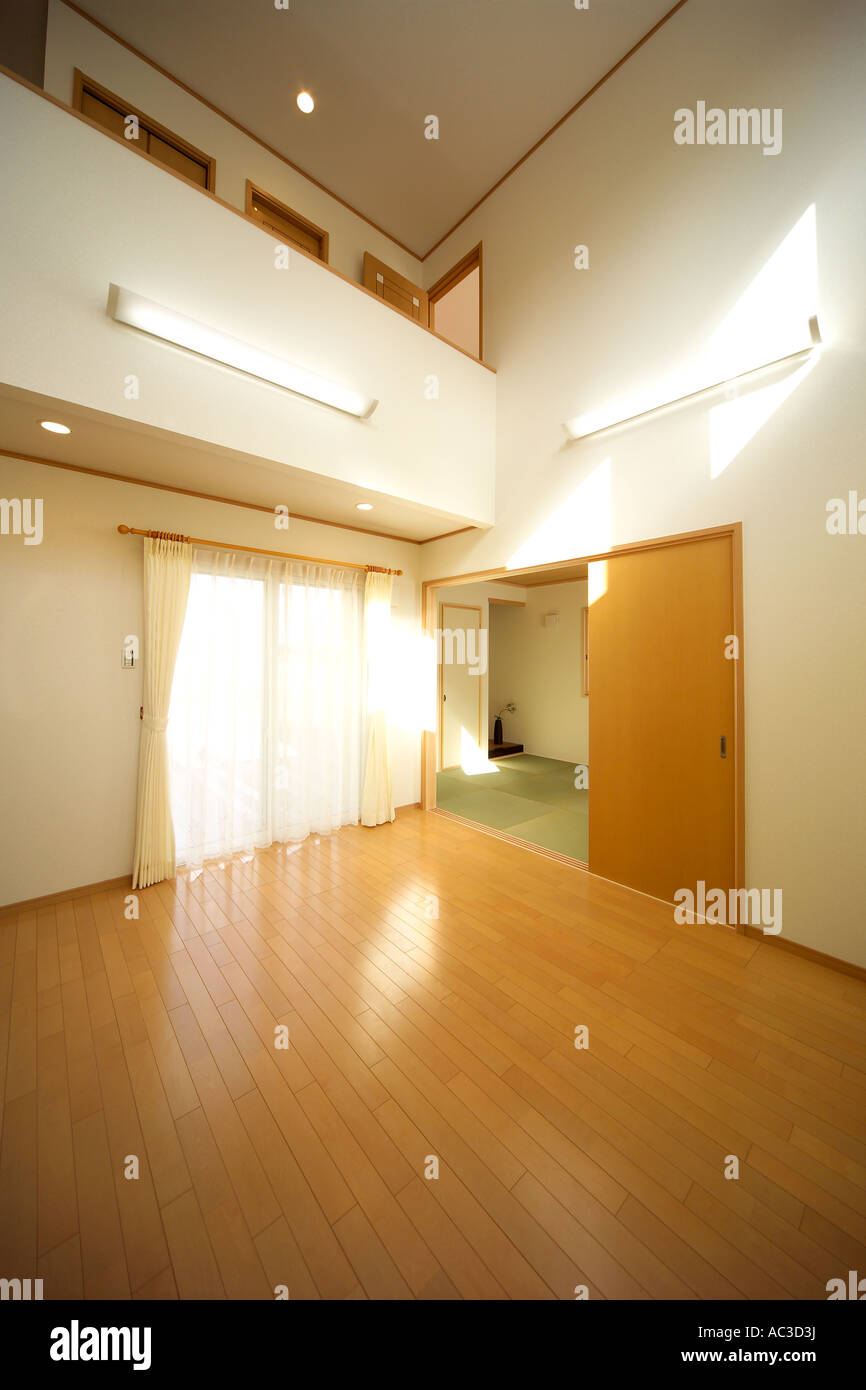 Empty living room Stock Photo - Alamy