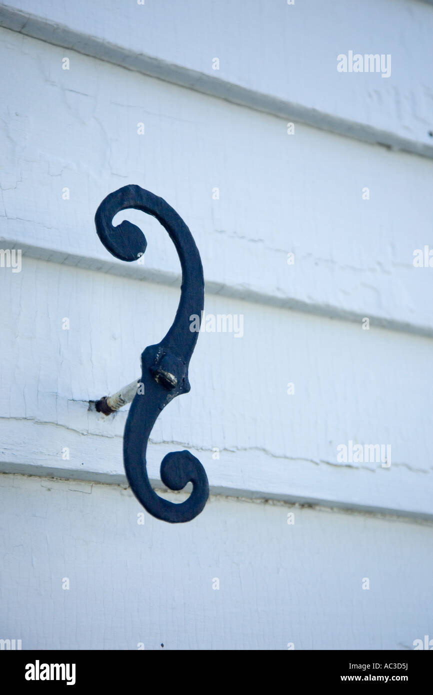 Hook on wall Stock Photo