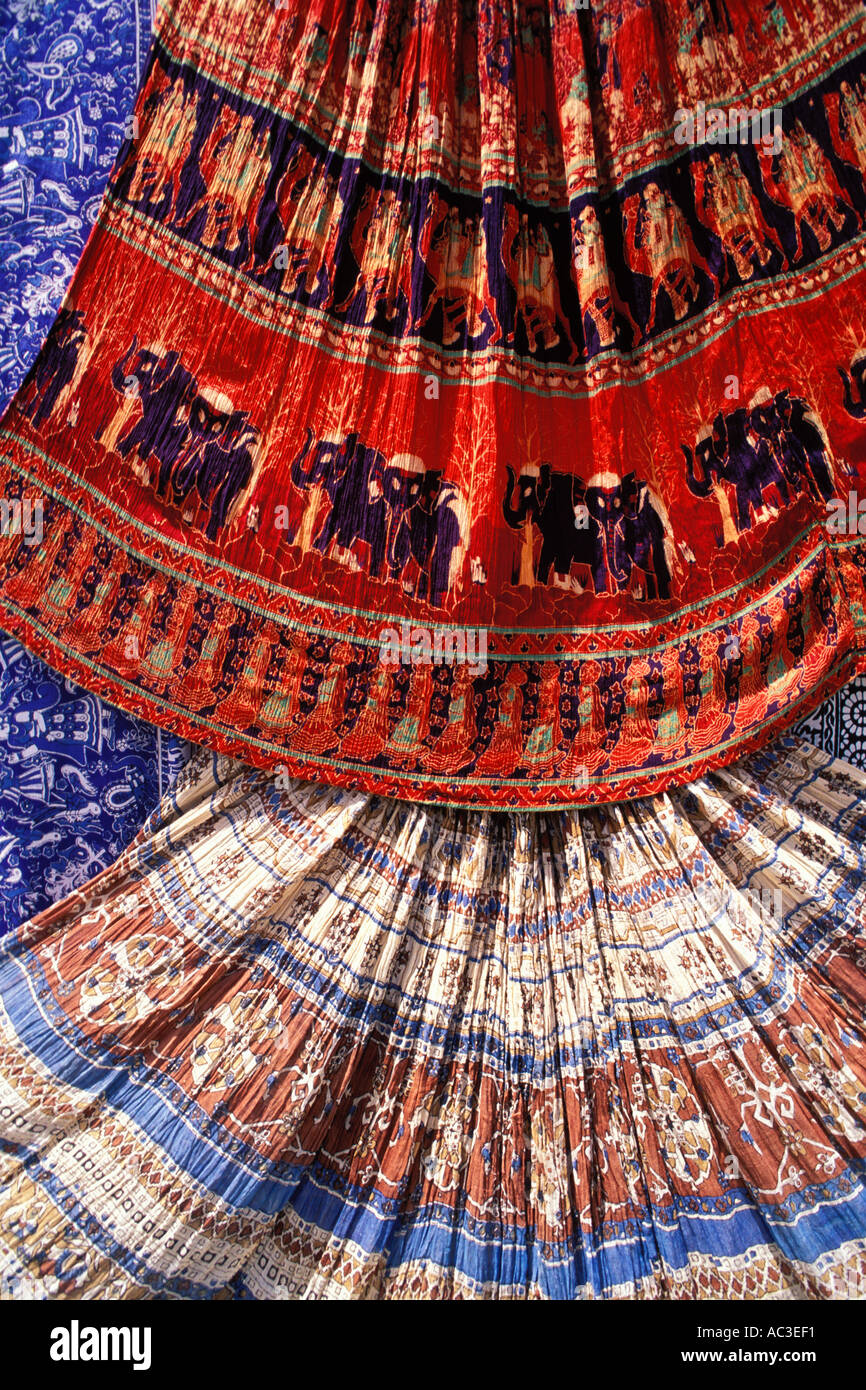 India, Jaipur, Rajasthan fabrics Stock Photo Alamy
