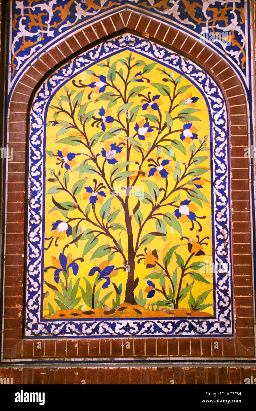 Mosaic  Inlaid tree of life Stock Photo