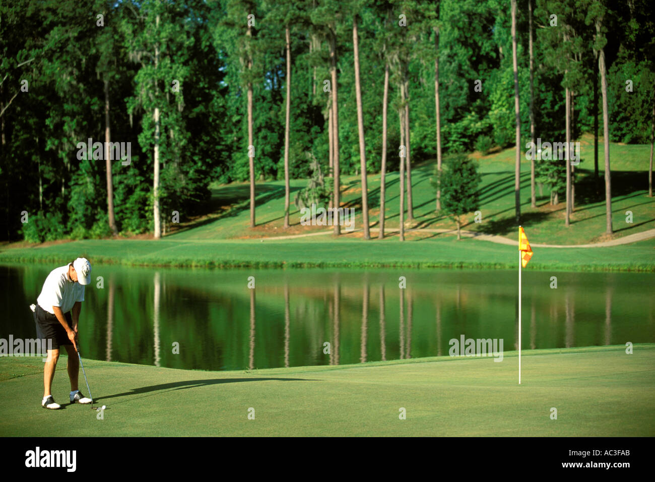 Alabama, Robert Trent Jones Golf Trail, Greenville, Cambrian Ridge, 4th hole, Sherling Stock Photo