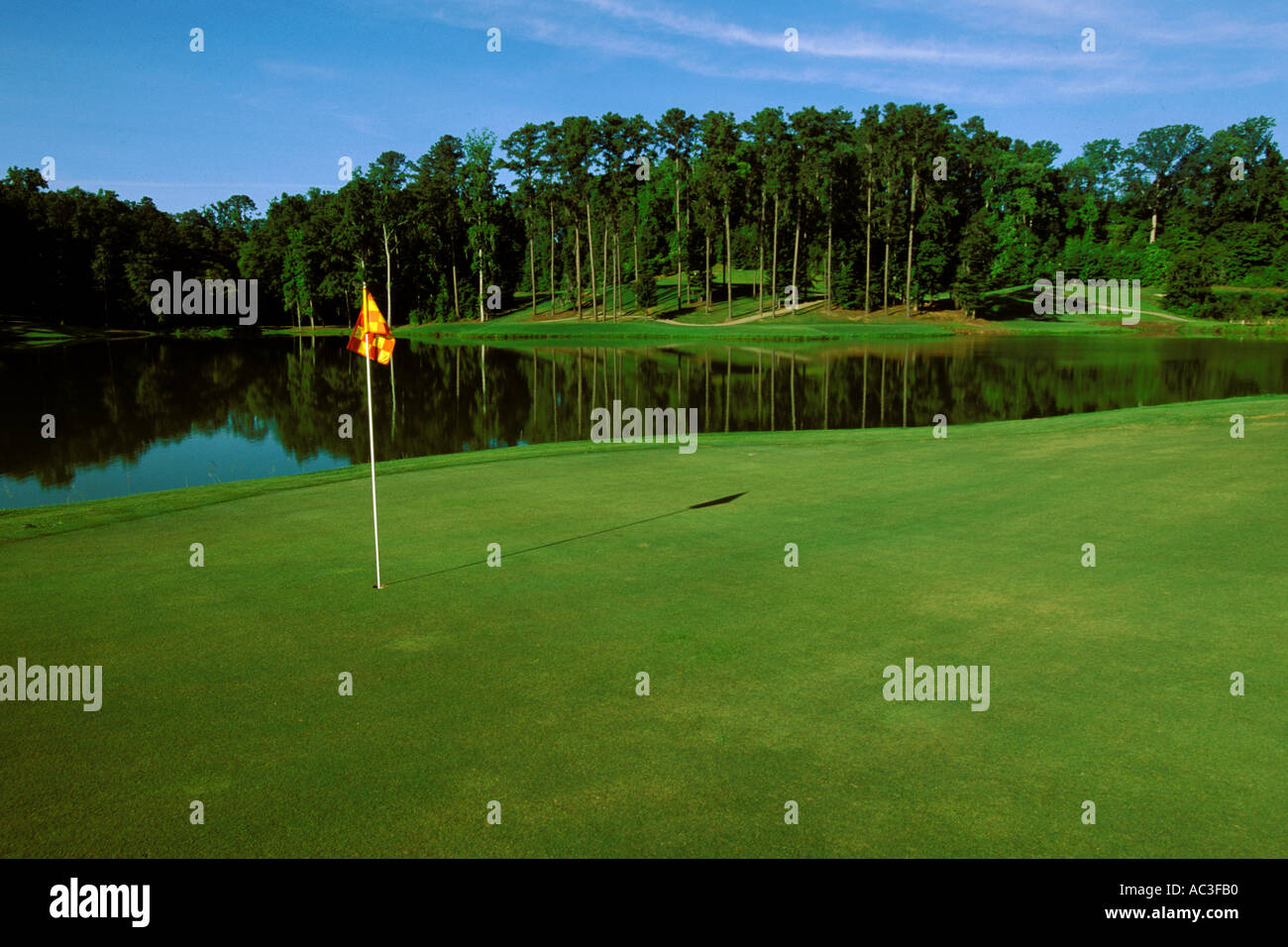 Alabama, Robert Trent Jones Golf Trail, Greenville, Cambrian Ridge, 5th hole, Sherling Stock Photo
