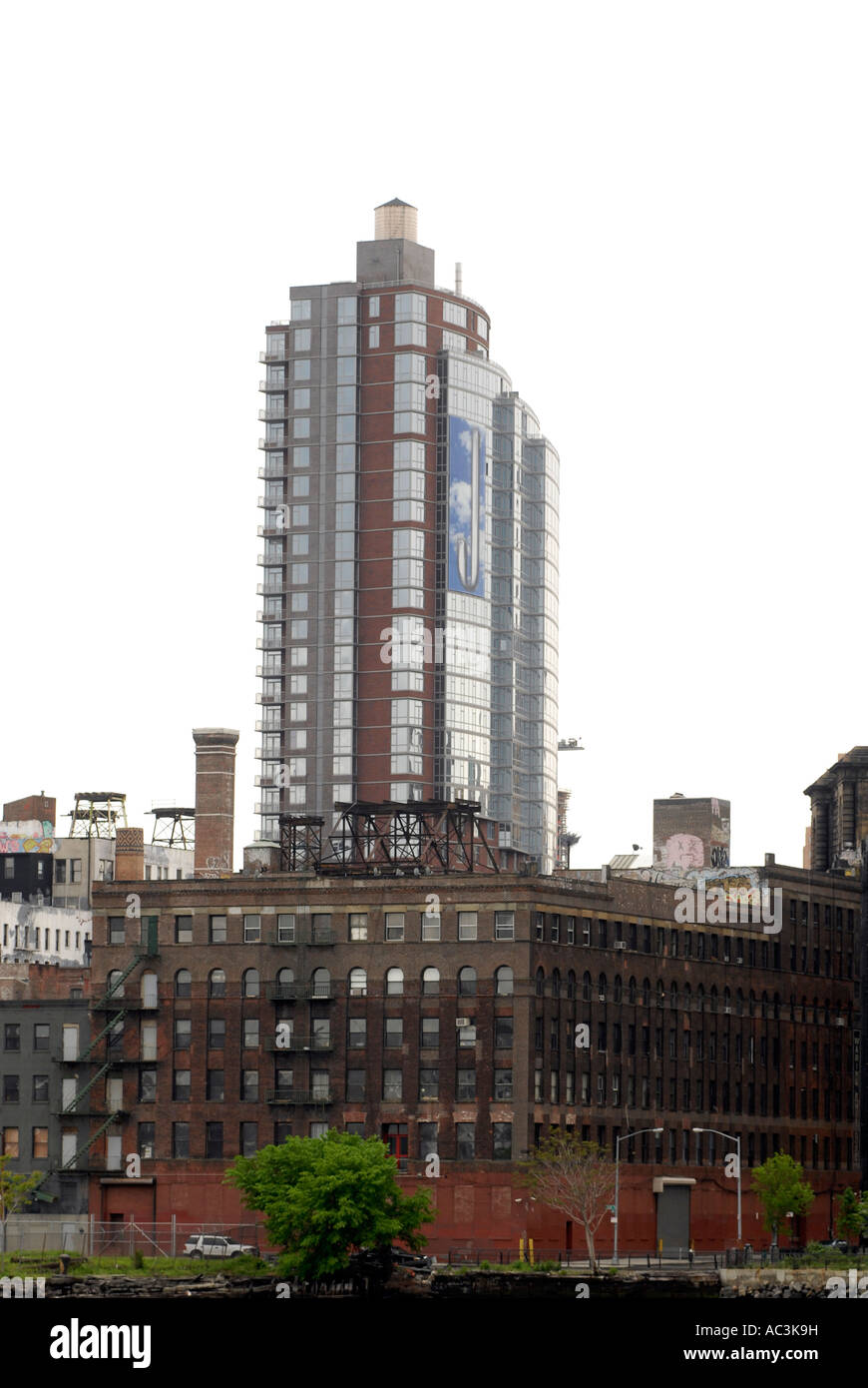 A luxury condominium rises in the Dumbo neighborhood in Brooklyn in New ...