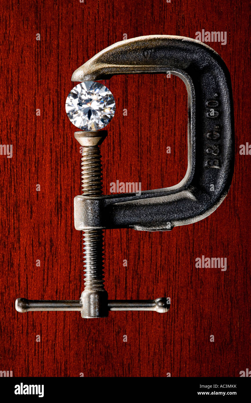 Gem and clamp Stock Photo