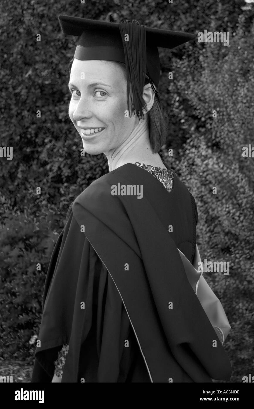 University Graduation Black and White Stock Photo Alamy