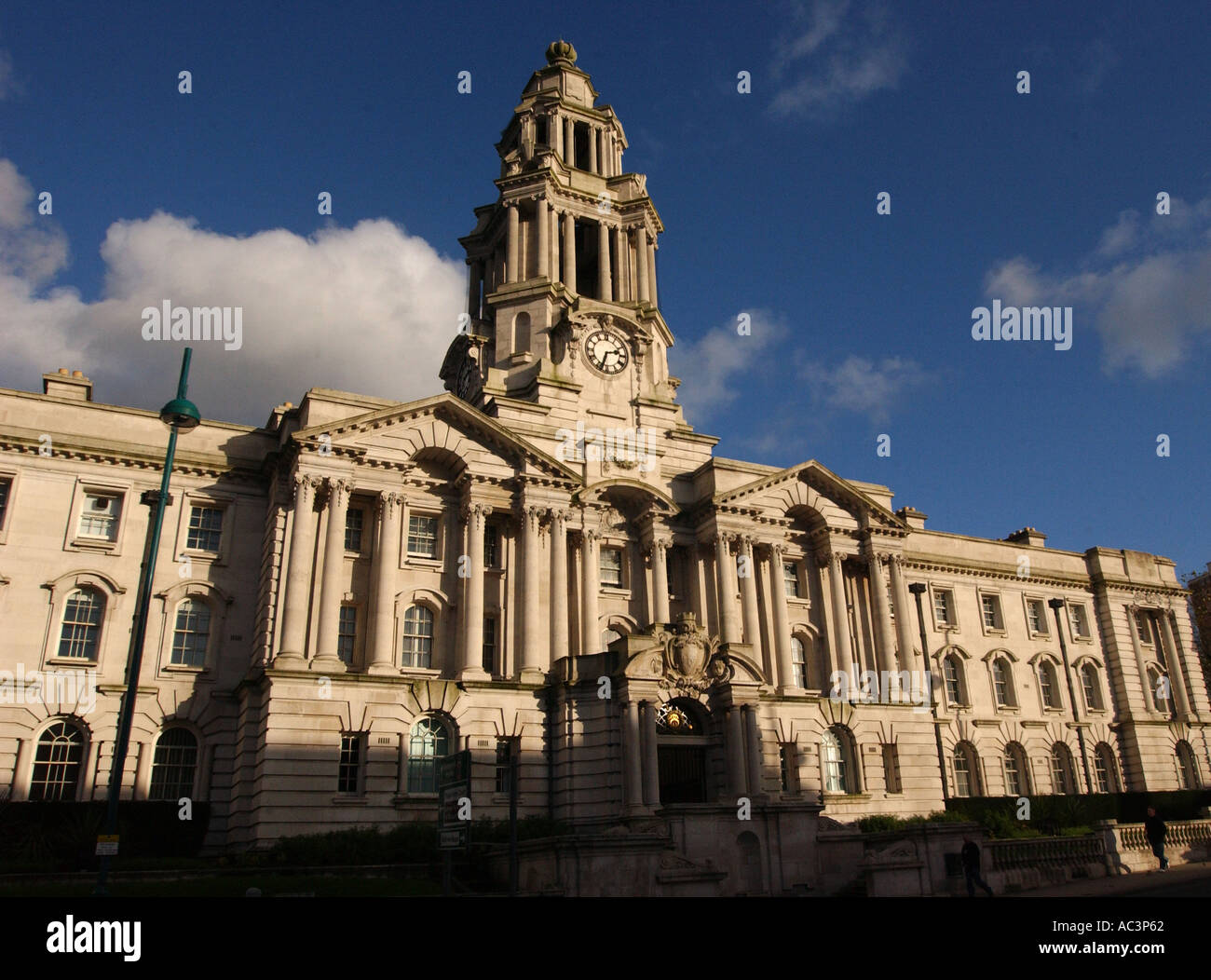 PHOTOGRAPH BY HOWARD BARLOW STOCKPORT TOWN HALL Stock Photo