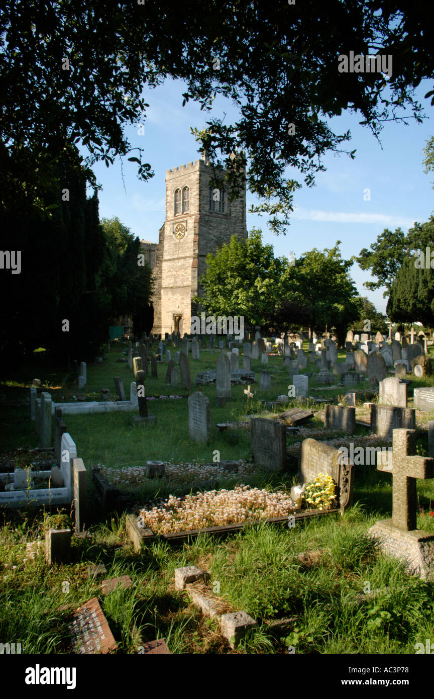 abby church where john bunyan was baptised in elstow in 1628 nr bedford