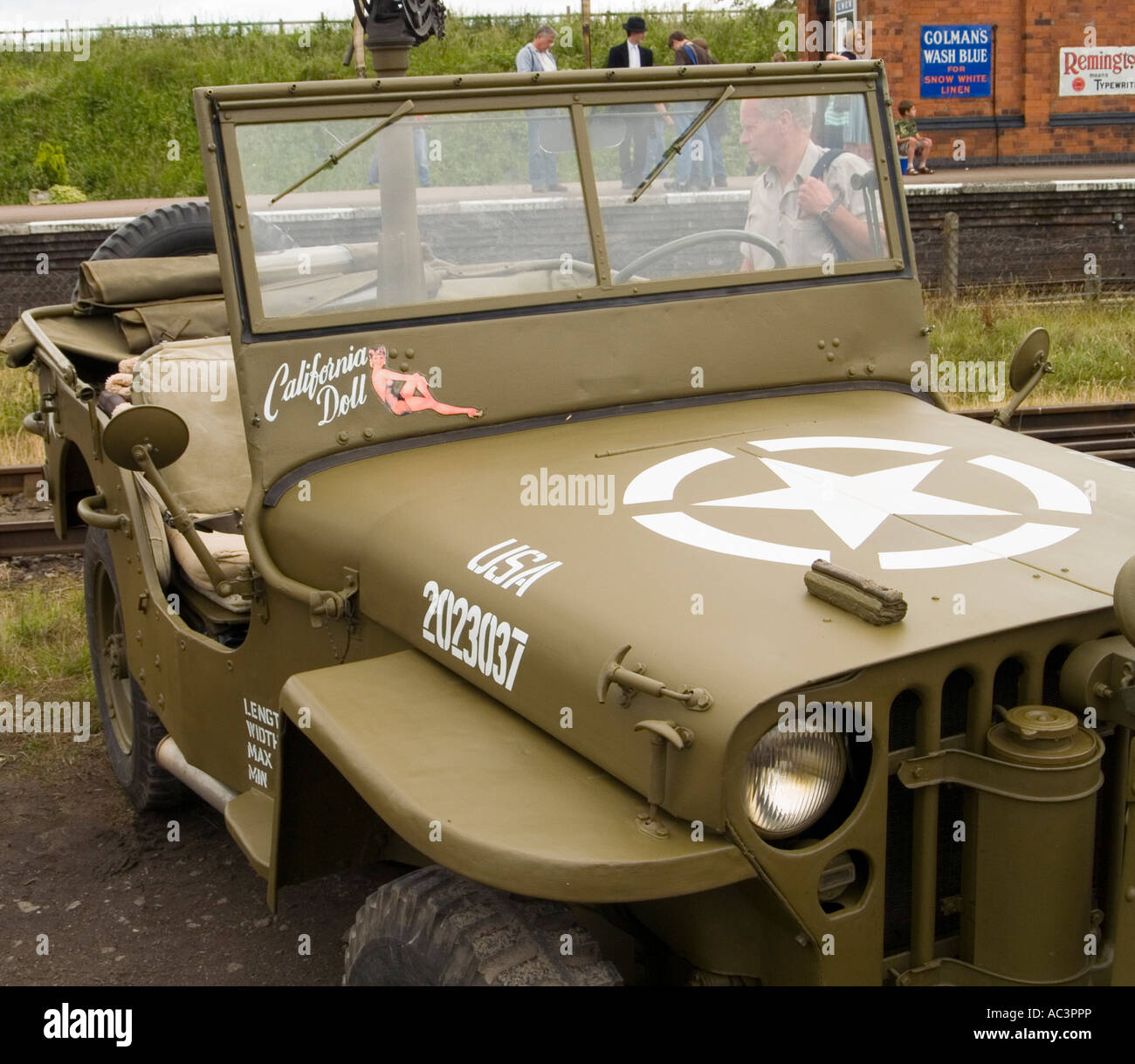 An American Jeep Stamped With Californian Doll, at the Great Central