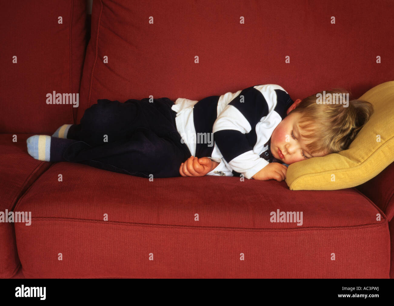 Three Year Old Boy Sleeping (Medium Format Stock Photo Alamy
