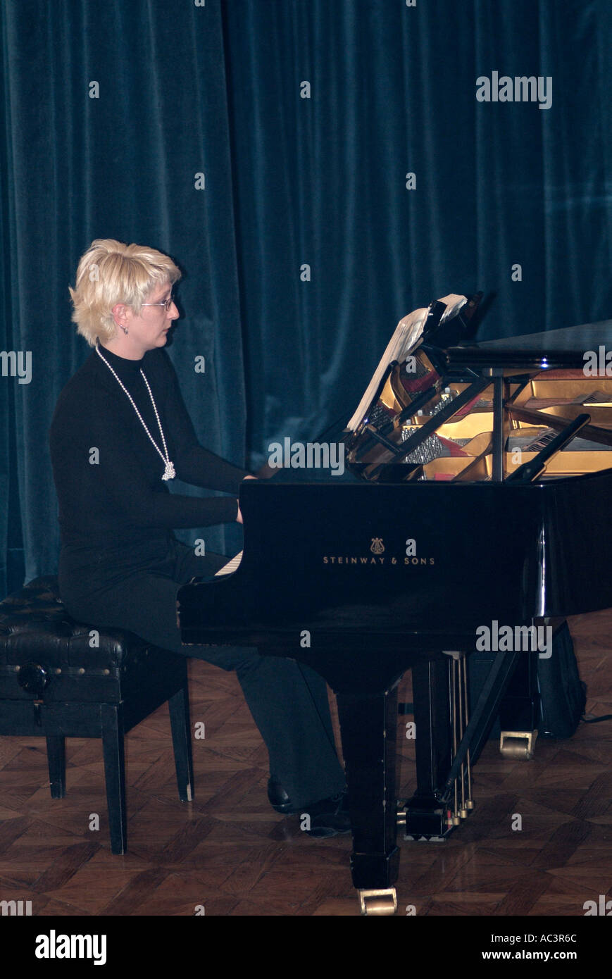 Concert Pianist Stock Photo