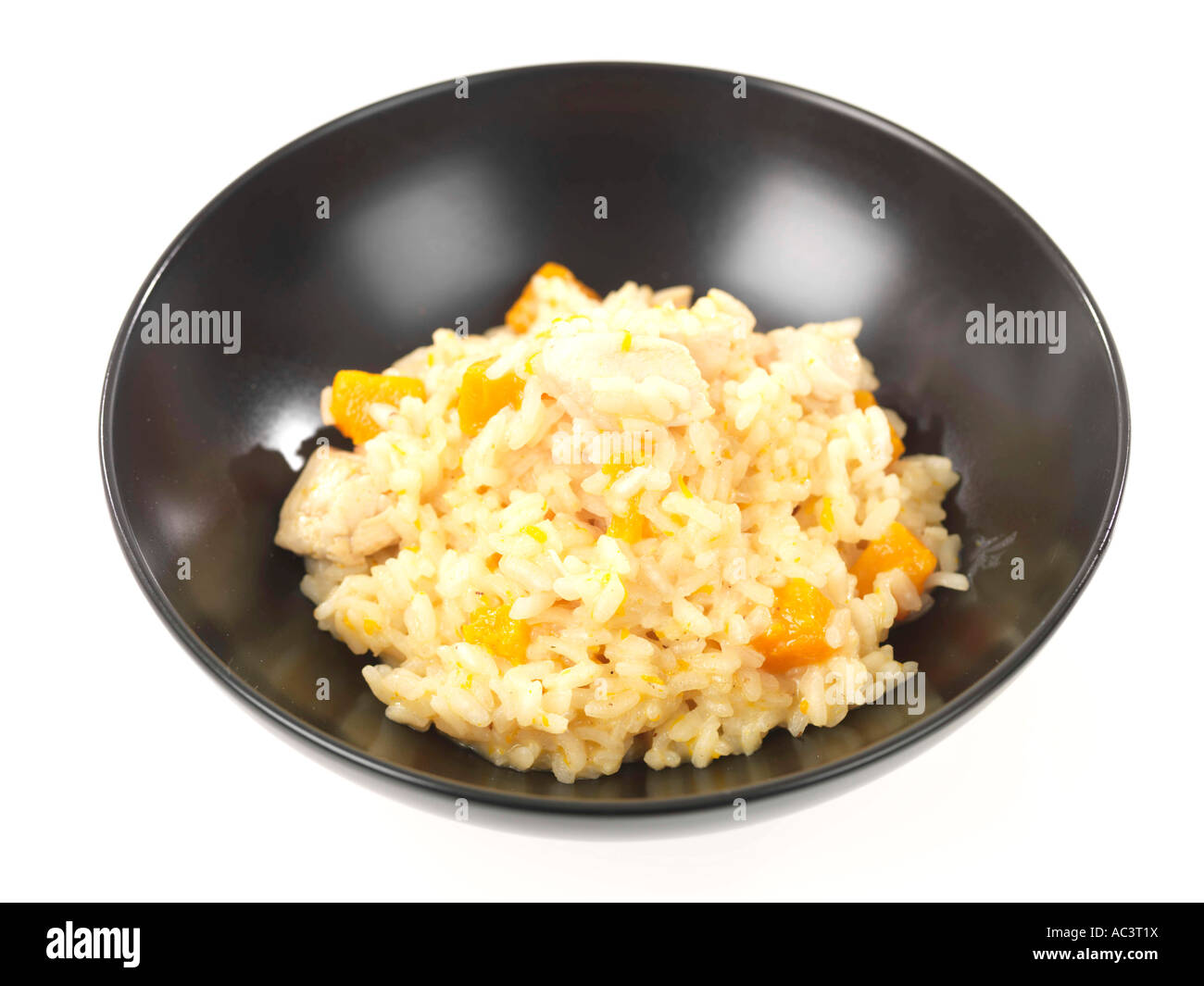 Chicken and Butternut Squash Risotto Stock Photo Alamy