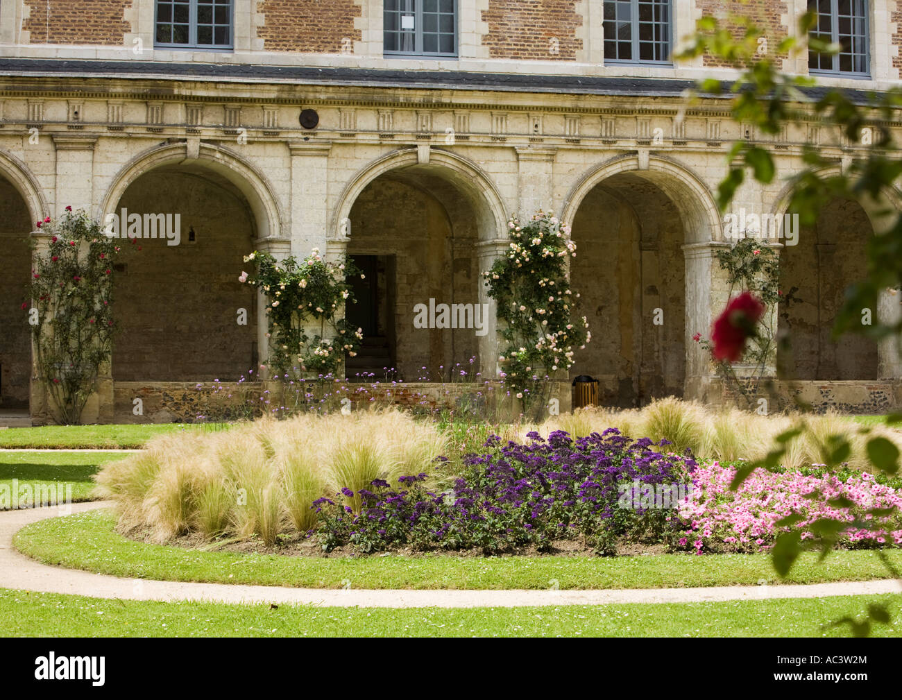 L'Abbaye et les Jardins de Valloires Stock Photo