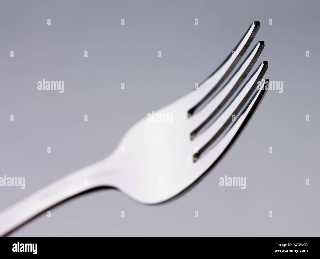 fork prongs Stock Photo