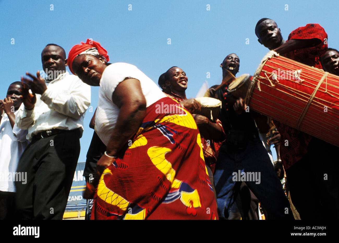 homowo festival in james town, accra, ghana Stock Photo