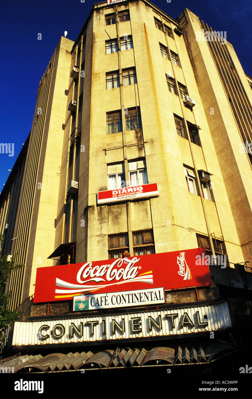 continental cafe, maputo, mozambique Stock Photo