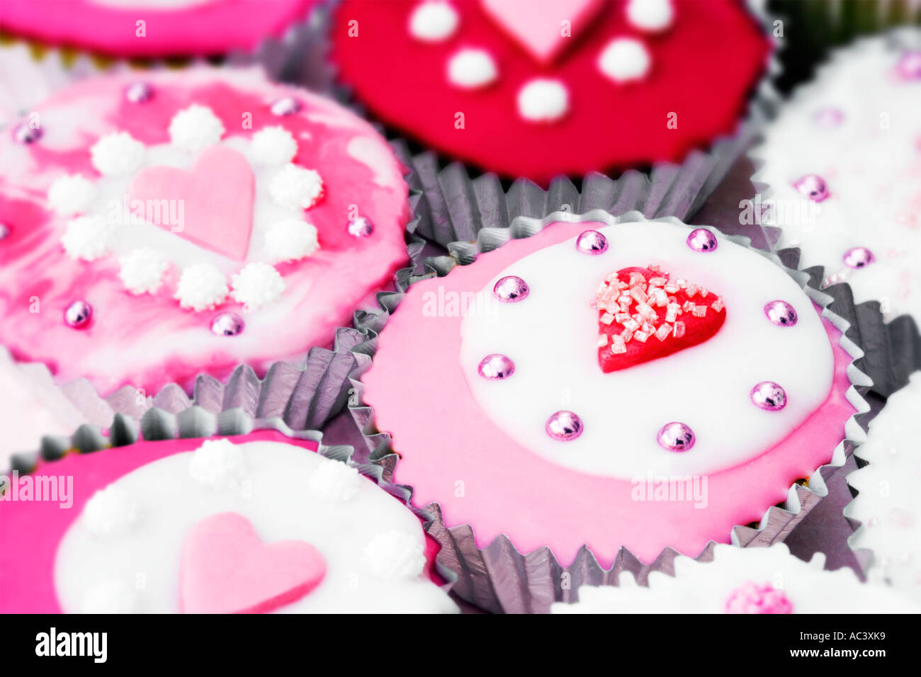 Home made cup cakes Stock Photo