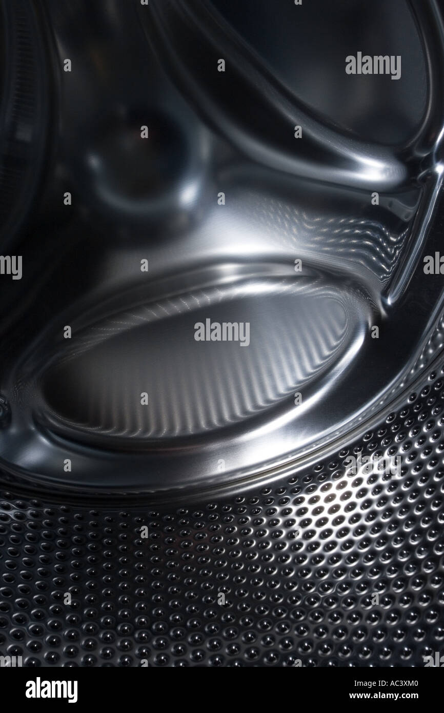stainless steel washing machine drum Stock Photo Alamy