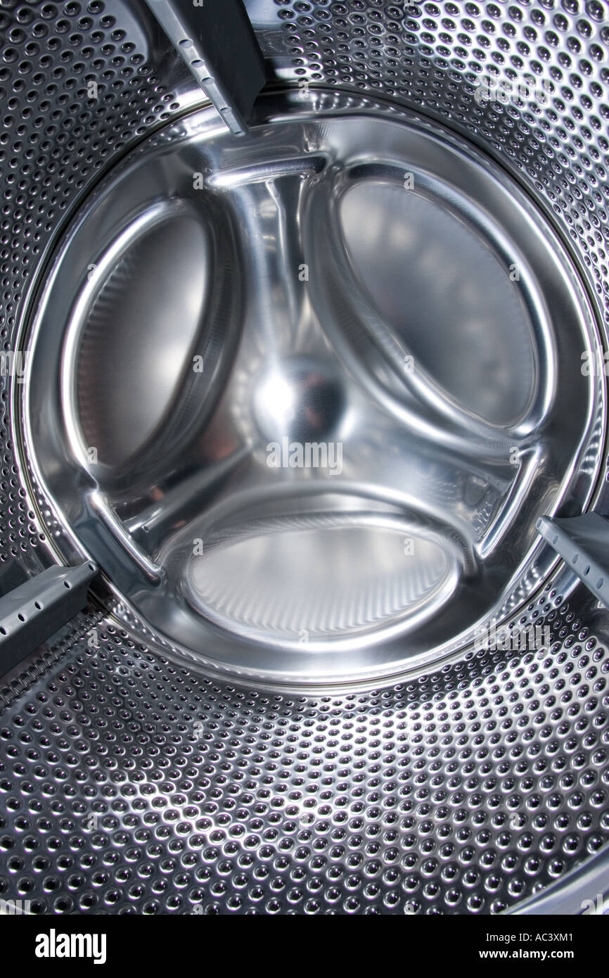 stainless steel washing machine drum Stock Photo Alamy