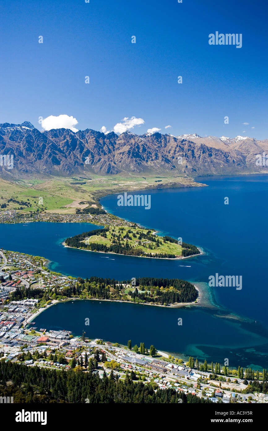 Queenstown Lake Wakatipu and The Remarkables South Island New Zealand ...