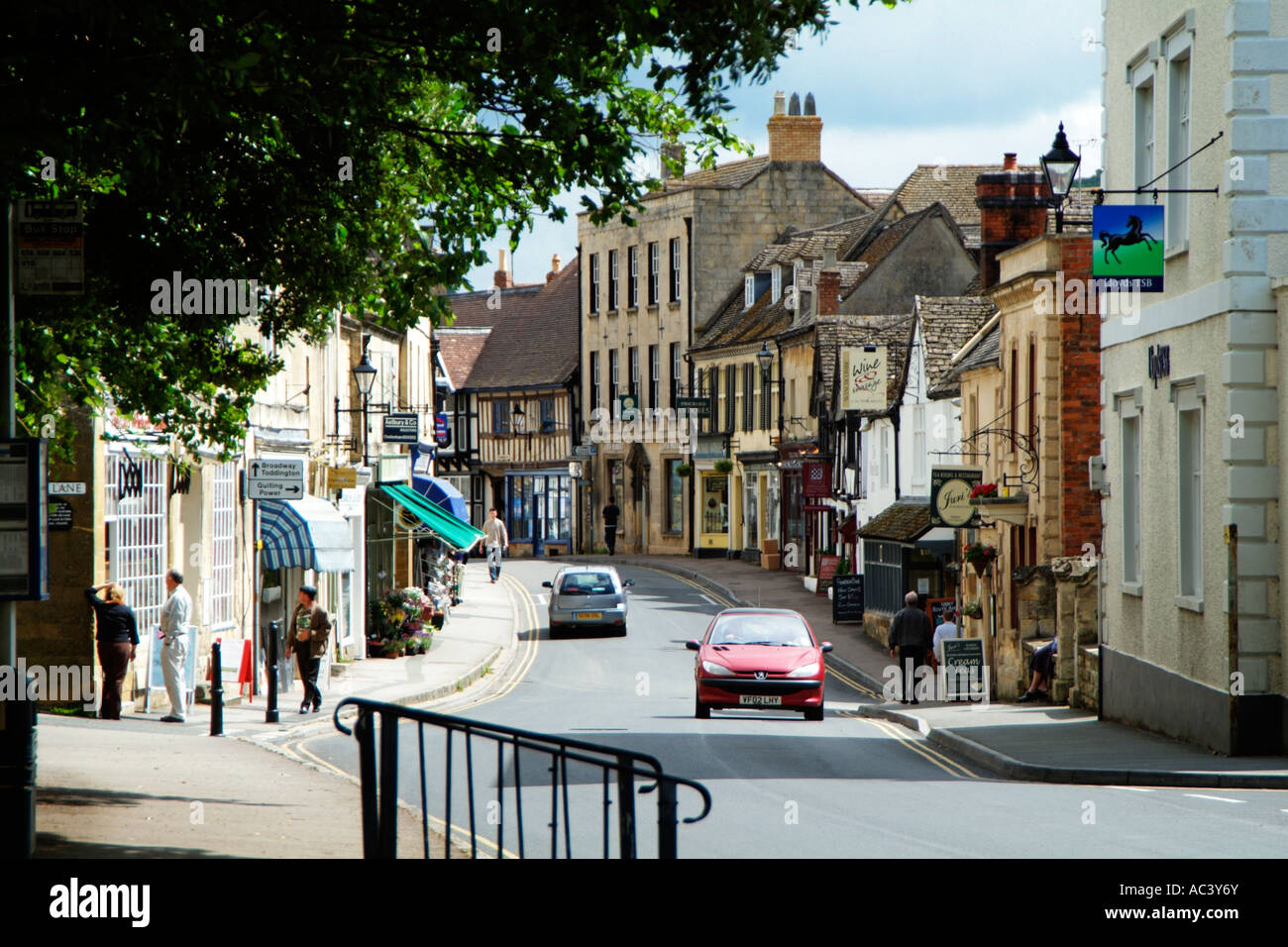 a Cotswold market town in Gloucestershire England UK Stock
