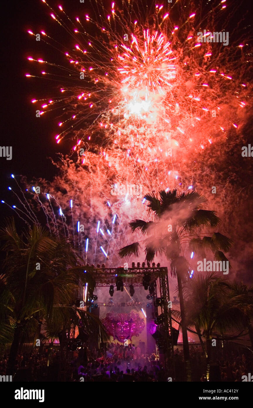 fireworks show at party Stock Photo Alamy